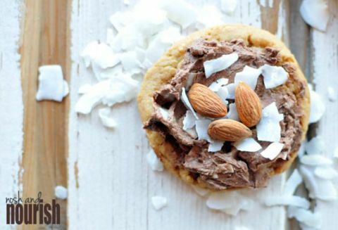 beurre d'arachide oiseaux nid biscuits