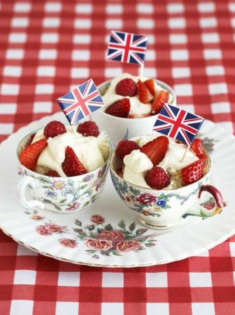 The Great British Bake Off - nourriture avec Union Jack