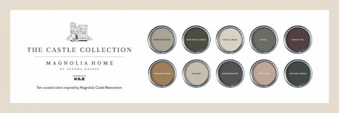 joanna gaines château collection palette de peinture