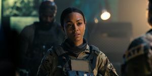 Zoe Saldana sur la lionne des opérations spéciales