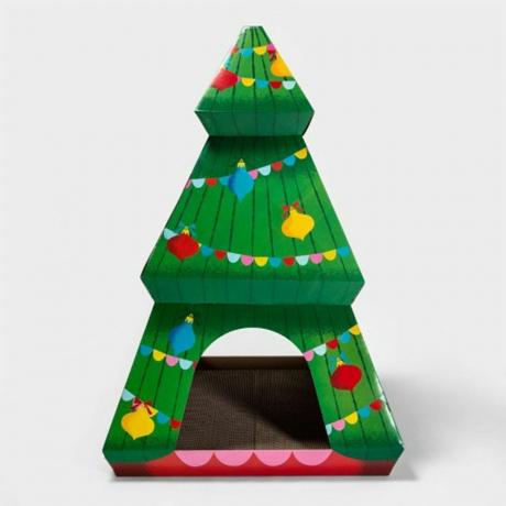 Maison pour chat à plusieurs niveaux avec arbre de Noël