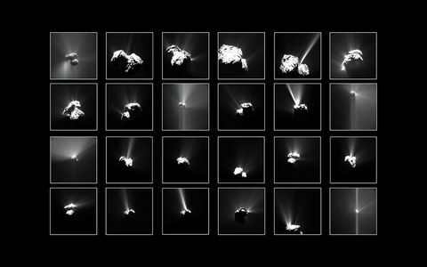 Photo du vaisseau spatial Rosetta Comet 67P / Churyumov-Gerasimenko (67P / C-G)