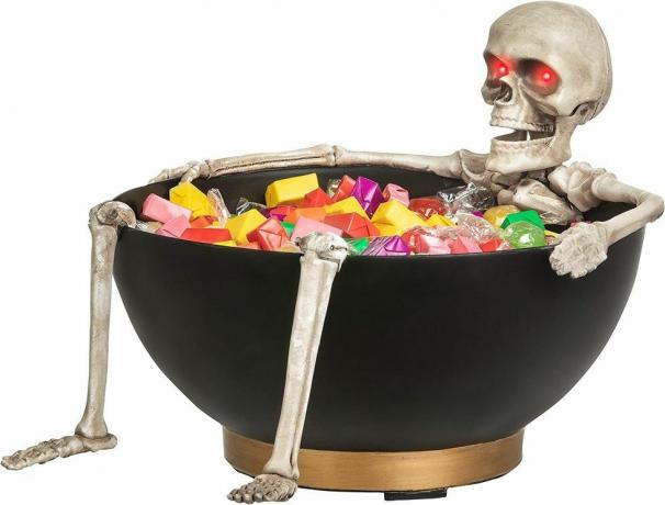 Bol à bonbons avec squelette 