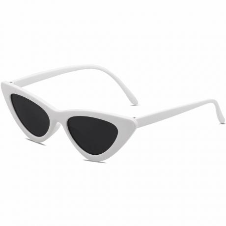 Lunettes de soleil yeux de chat blanches