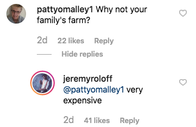 Le commentaire de Jeremy Roloff sur un Instagram de lui-même et Audrey dans une ferme rend les fans de «LPBW» «tristes»