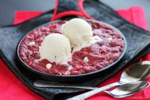 pizookie de velours rouge