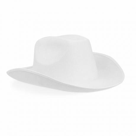 Chapeau de cowboy en feutre blanc