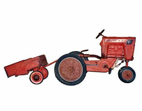 tracteur jouet rouge
